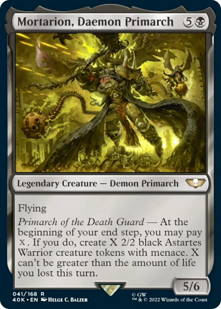 Mortarion, Daemon Primarch (Surge Foil) [Warhammer 40,000] | Odin's Place
