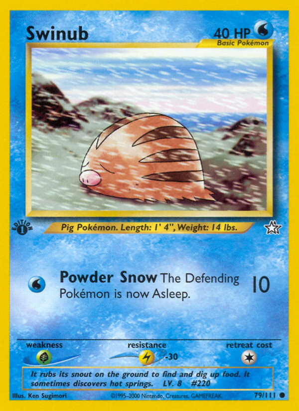 Swinub (79/111) [Neo Genesis 1st Edition] | Odin's Place