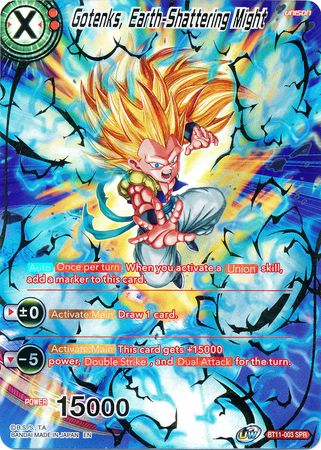 Gotenks, Earth-Shattering Might (SPR) (BT11-003) [Vermilion Bloodline] | Odin's Place