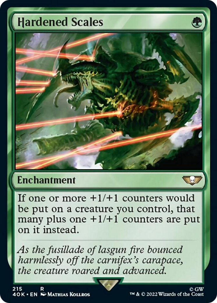 Hardened Scales (Surge Foil) [Warhammer 40,000] | Odin's Place