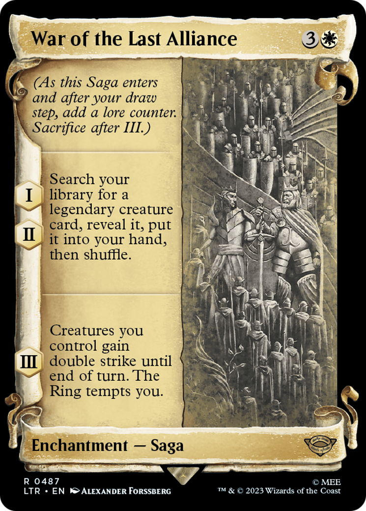 War of the Last Alliance [The Lord of the Rings: Tales of Middle-Earth Showcase Scrolls] | Odin's Place