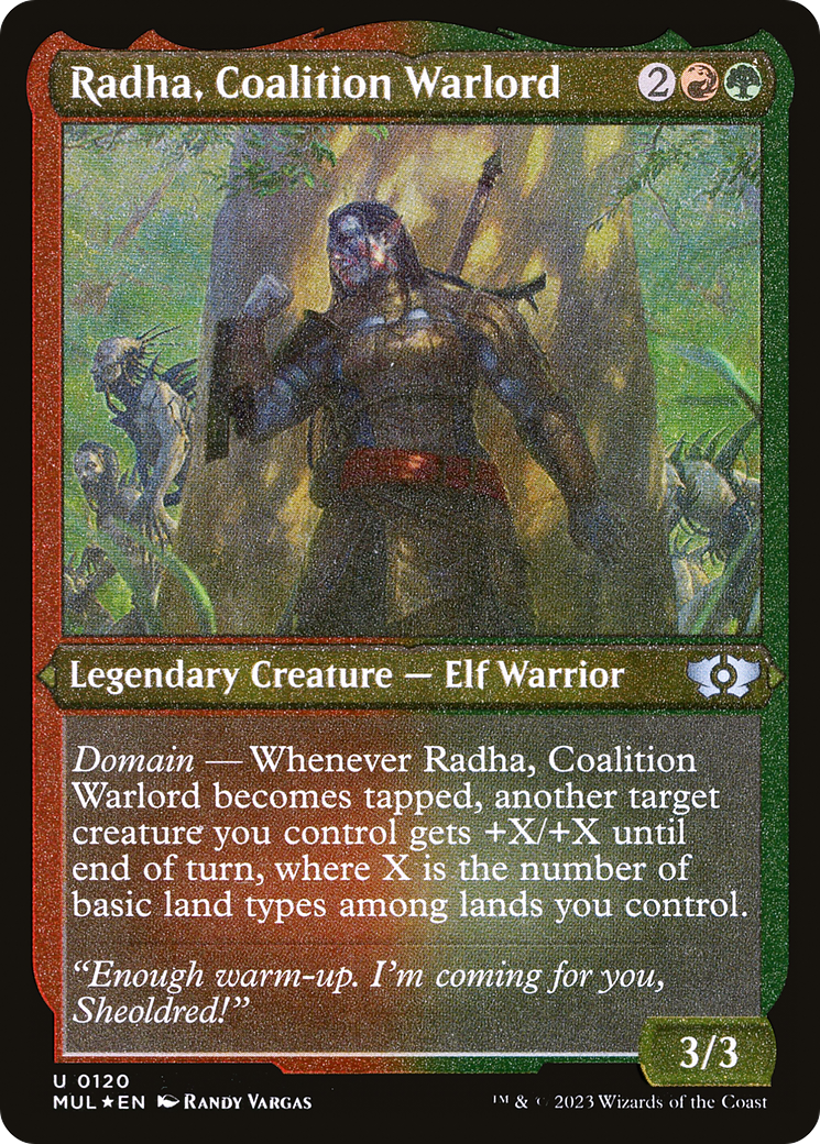 Radha, Coalition Warlord (Foil Etched) [Multiverse Legends] | Odin's Place