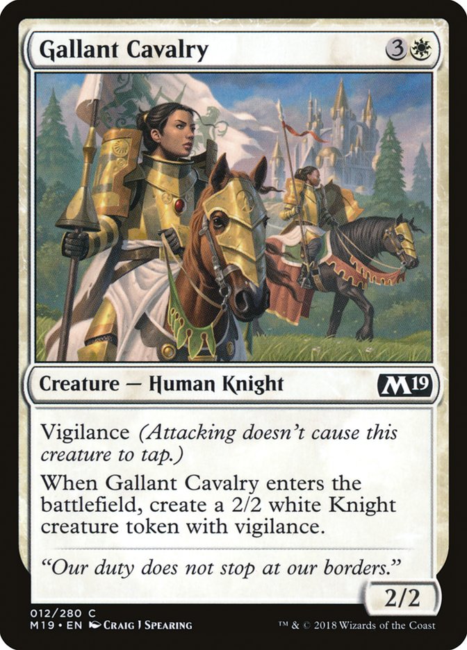 Gallant Cavalry (12) [Core Set 2019] | Odin's Place