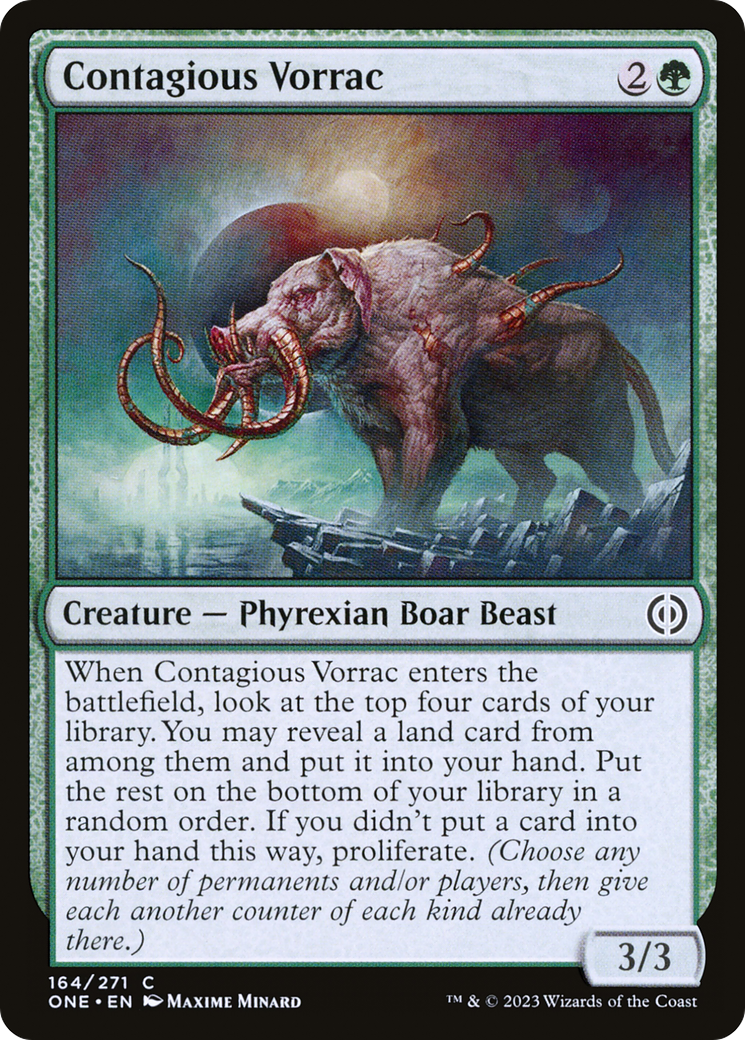 Contagious Vorrac [Phyrexia: All Will Be One] | Odin's Place