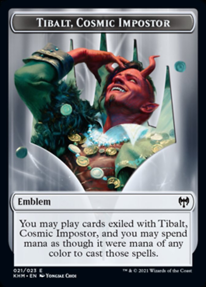 Tibalt, Cosmic Impostor Emblem [Kaldheim Tokens] | Odin's Place