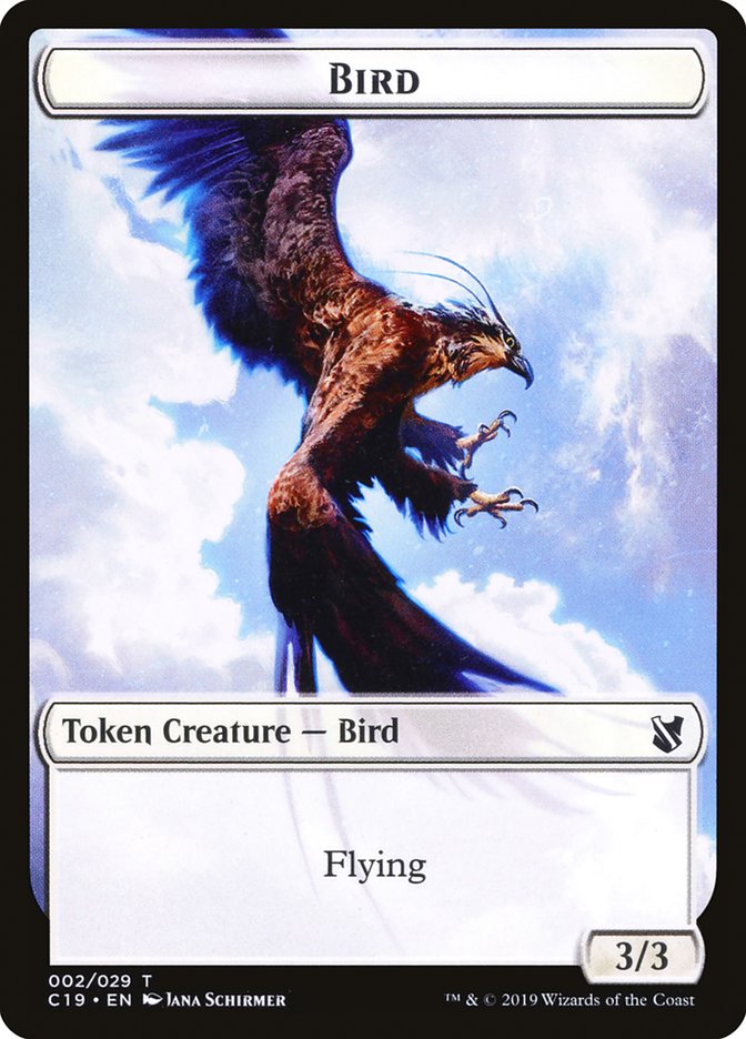 Bird Token (002/029) [Commander 2019 Tokens] | Odin's Place