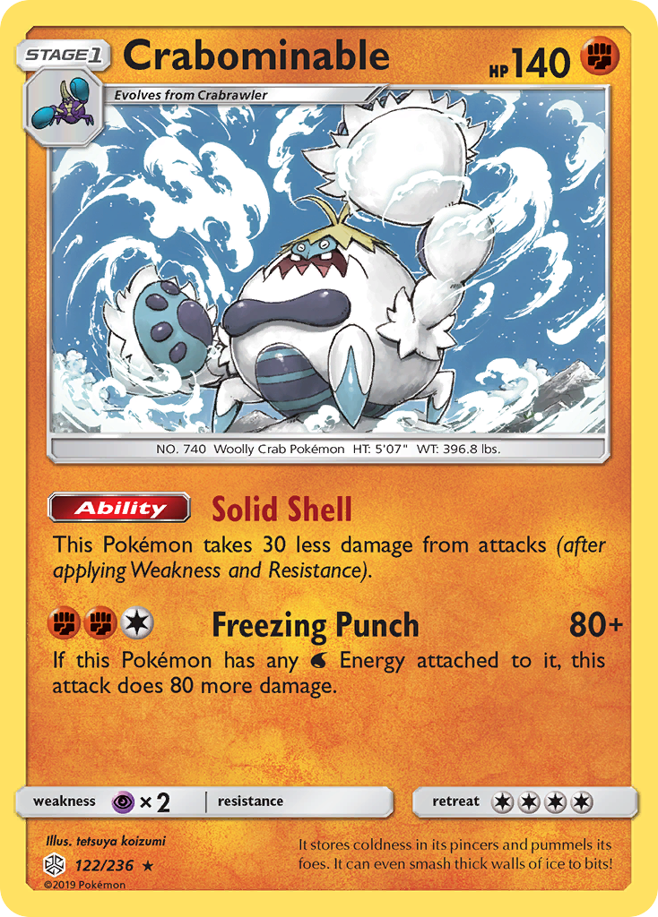Crabominable (122/236) [Sun & Moon: Cosmic Eclipse] | Odin's Place