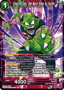 King Piccolo, the Next Step to Youth (Common) (BT13-011) [Supreme Rivalry] | Odin's Place
