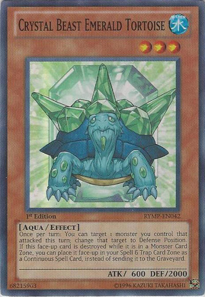 Crystal Beast Emerald Tortoise [RYMP-EN042] Super Rare | Odin's Place