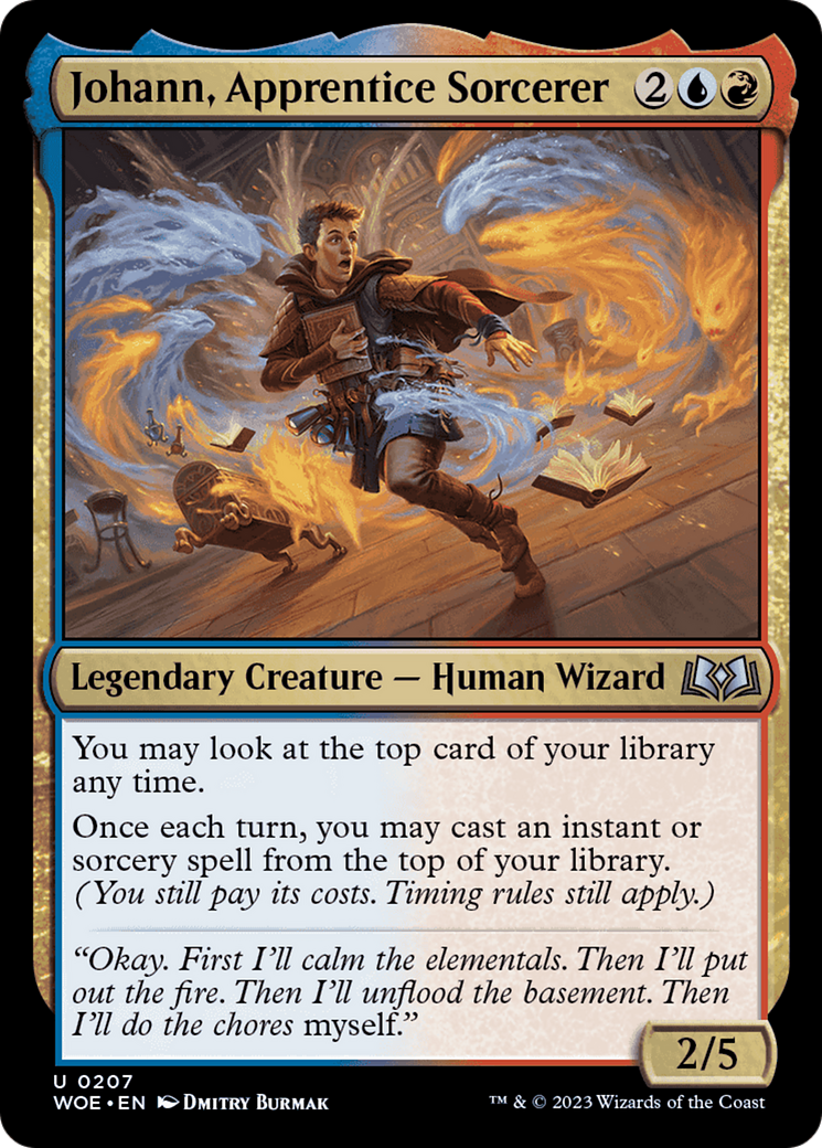 Johann, Apprentice Sorcerer [Wilds of Eldraine] | Odin's Place