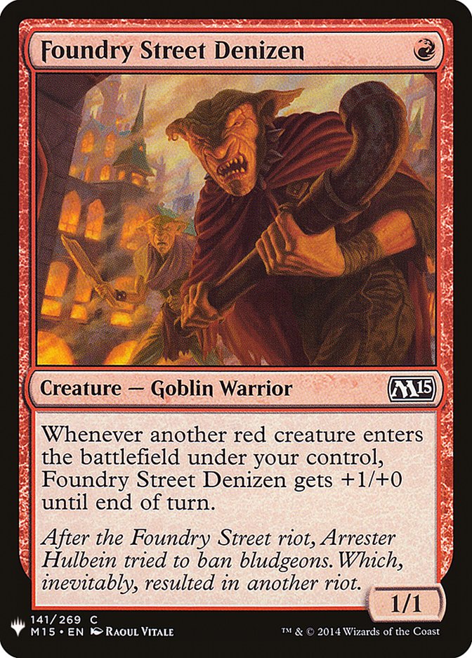 Foundry Street Denizen [Mystery Booster] | Odin's Place