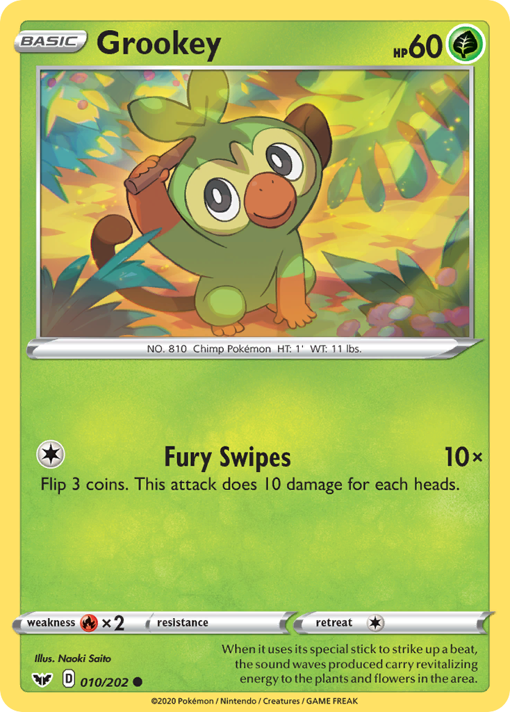 Grookey (010/202) [Sword & Shield: Base Set] | Odin's Place