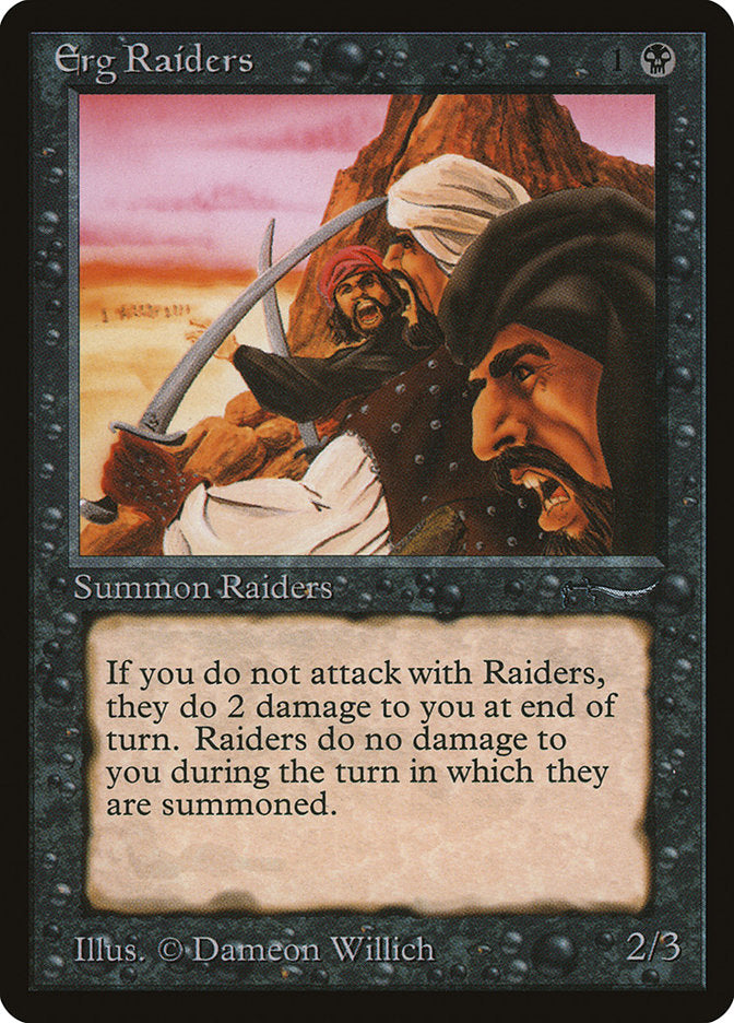 Erg Raiders (25) (Dark Mana Cost) [Arabian Nights] | Odin's Place