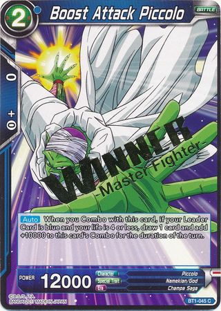 Boost Attack Piccolo (Winner Stamped) (BT1-045) [Tournament Promotion Cards] | Odin's Place