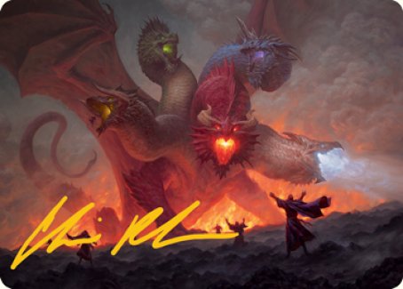 Tiamat Art Card (Gold-Stamped Signature) [Dungeons & Dragons: Adventures in the Forgotten Realms Art Series] | Odin's Place