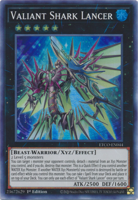 Valiant Shark Lancer [ETCO-EN044] Super Rare | Odin's Place