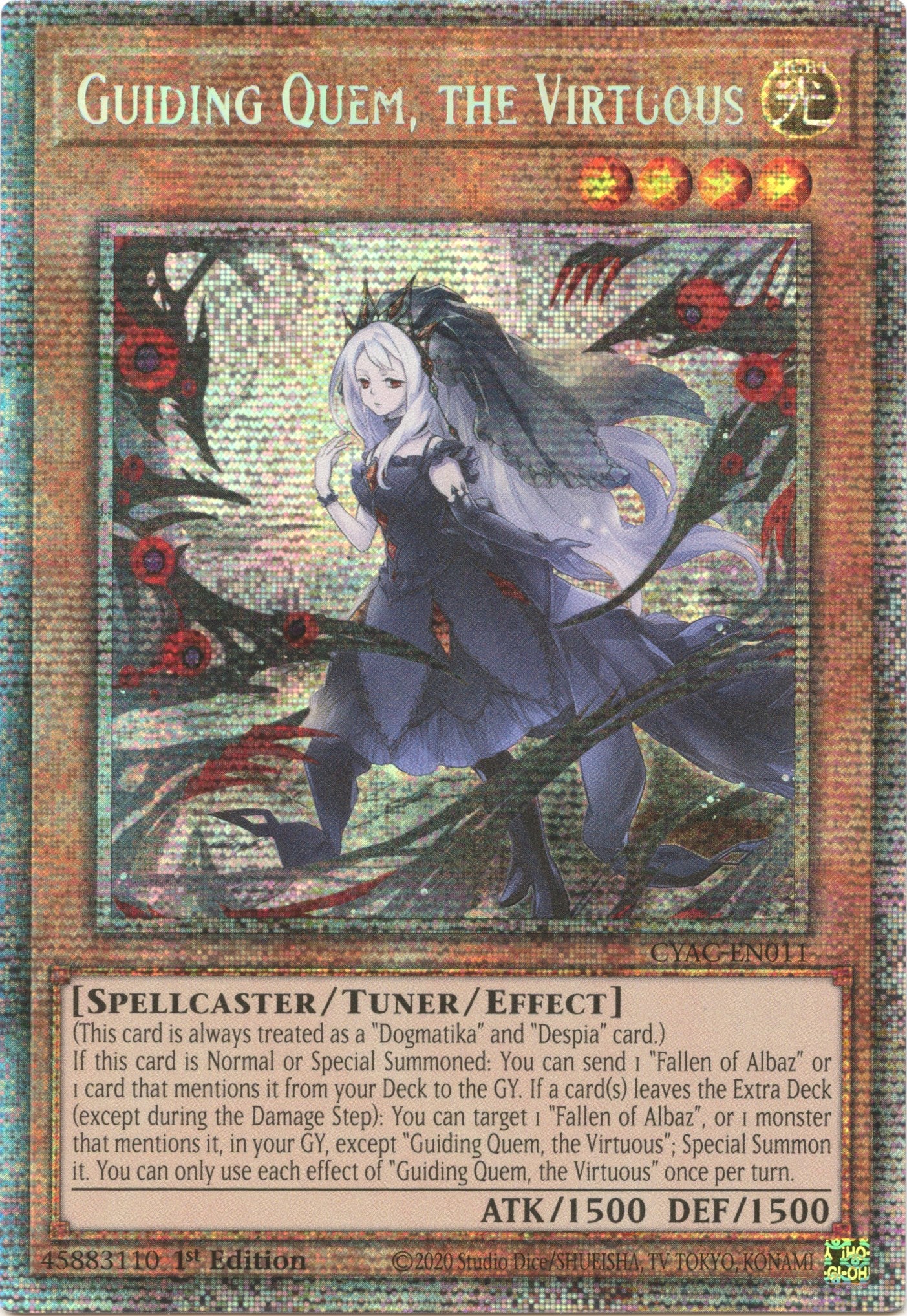 Guiding Quem, the Virtuous [CYAC-EN011] Starlight Rare | Odin's Place