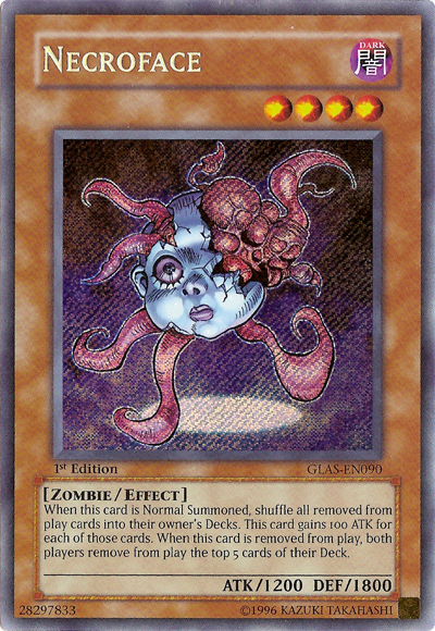 Necroface [GLAS-EN090] Secret Rare | Odin's Place
