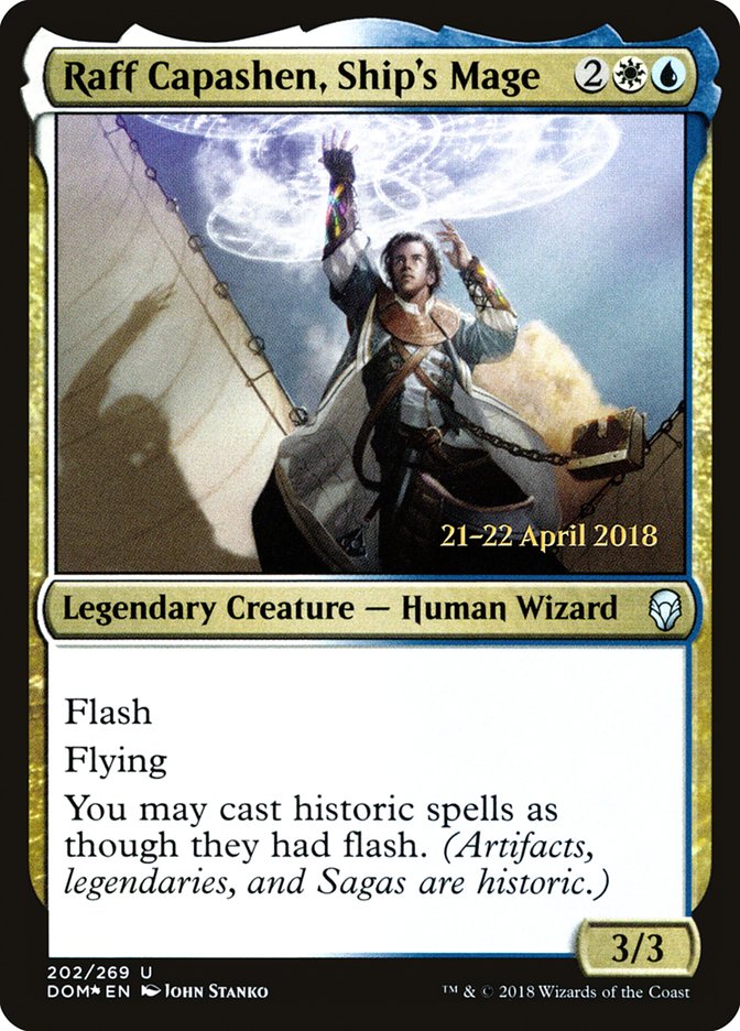 Raff Capashen, Ship's Mage (202) [Dominaria Prerelease Promos] | Odin's Place