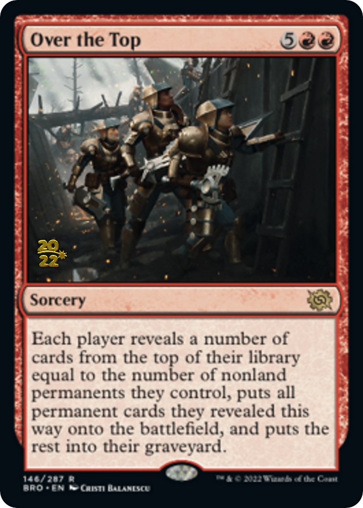 Over the Top [The Brothers' War Prerelease Promos] | Odin's Place