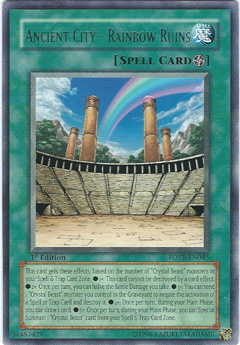 Ancient City - Rainbow Ruins [FOTB-EN045] Rare | Odin's Place