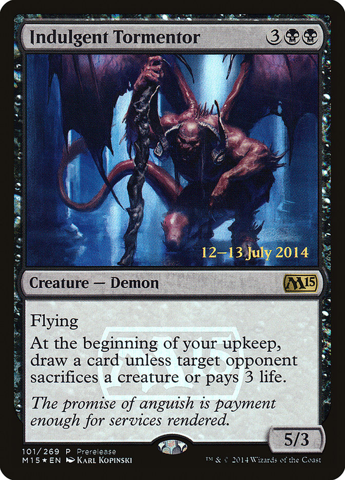 Indulgent Tormentor (101) [Magic 2015 Prerelease Promos] | Odin's Place