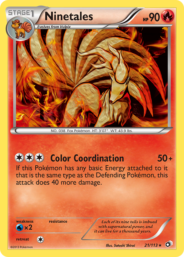 Ninetales (21/113) [Black & White: Legendary Treasures] | Odin's Place
