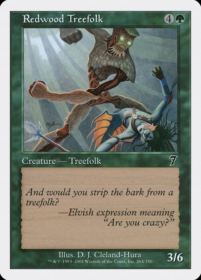Redwood Treefolk (264) [Seventh Edition] | Odin's Place