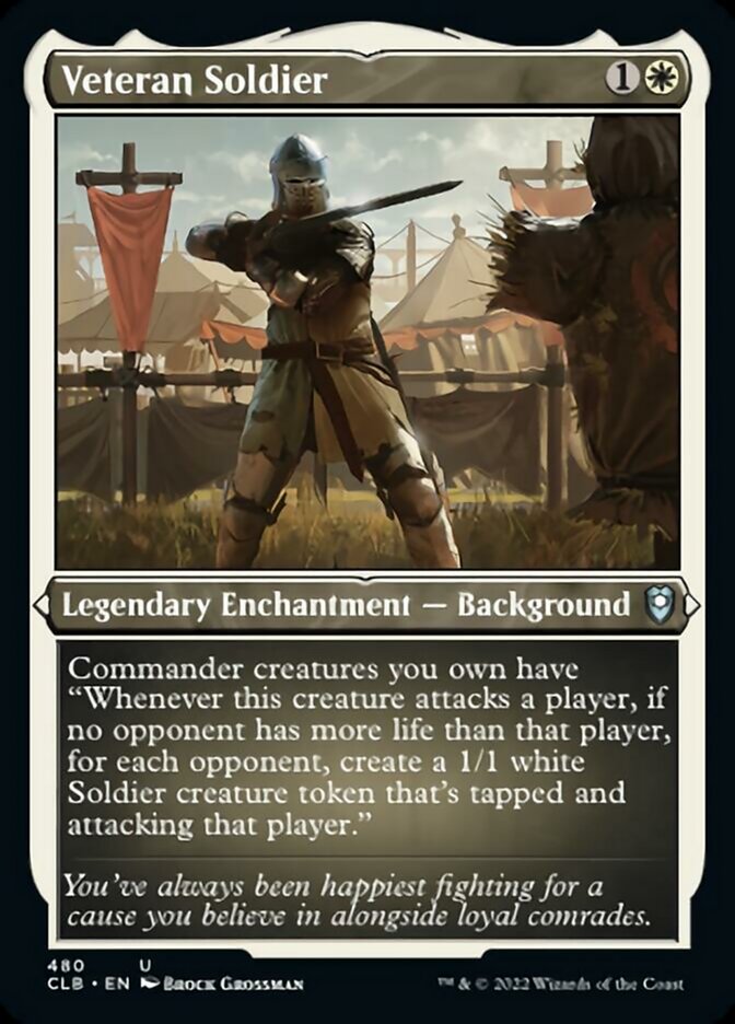Veteran Soldier (Foil Etched) [Commander Legends: Battle for Baldur's Gate] | Odin's Place
