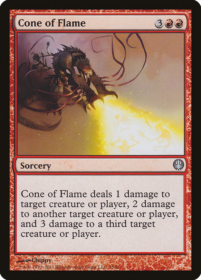 Cone of Flame (75) [Duel Decks: Knights vs. Dragons] | Odin's Place