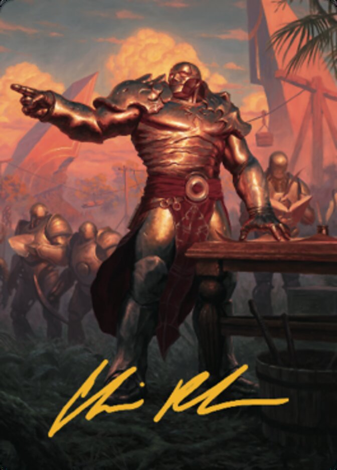 Karn, Living Legacy Art Card 1 (Gold-Stamped Signature) [Dominaria United Art Series] | Odin's Place