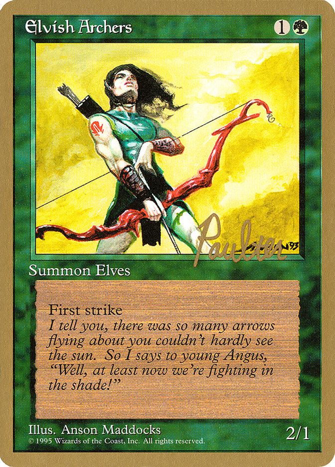 Elvish Archers (Preston Poulter) [Pro Tour Collector Set] | Odin's Place