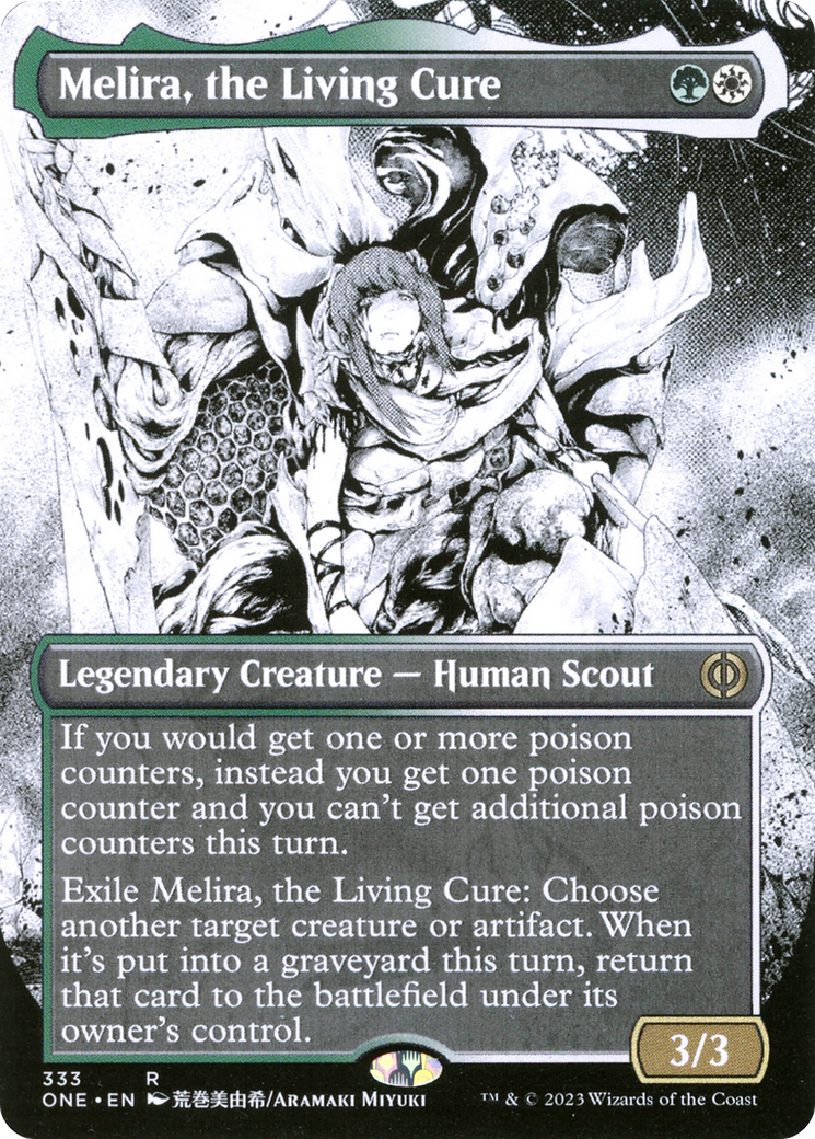 Melira, the Living Cure (Borderless Manga) [Phyrexia: All Will Be One] | Odin's Place