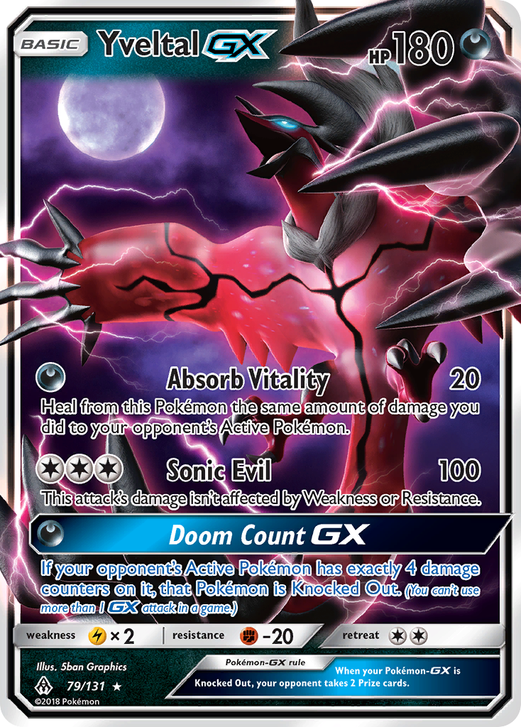 Yveltal GX (79/131) [Sun & Moon: Forbidden Light] | Odin's Place