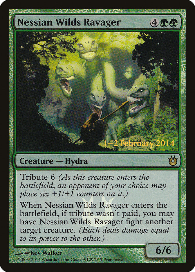 Nessian Wilds Ravager (129) [Born of the Gods Prerelease Promos] | Odin's Place