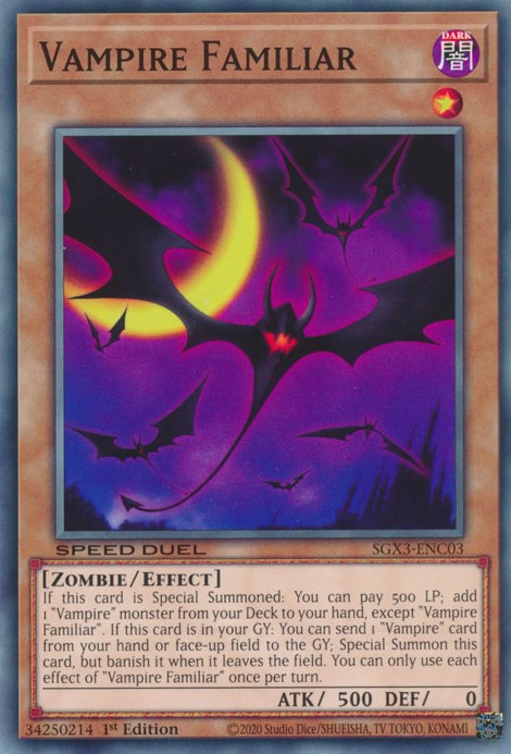 Vampire Familiar [SGX3-ENC03] Common | Odin's Place