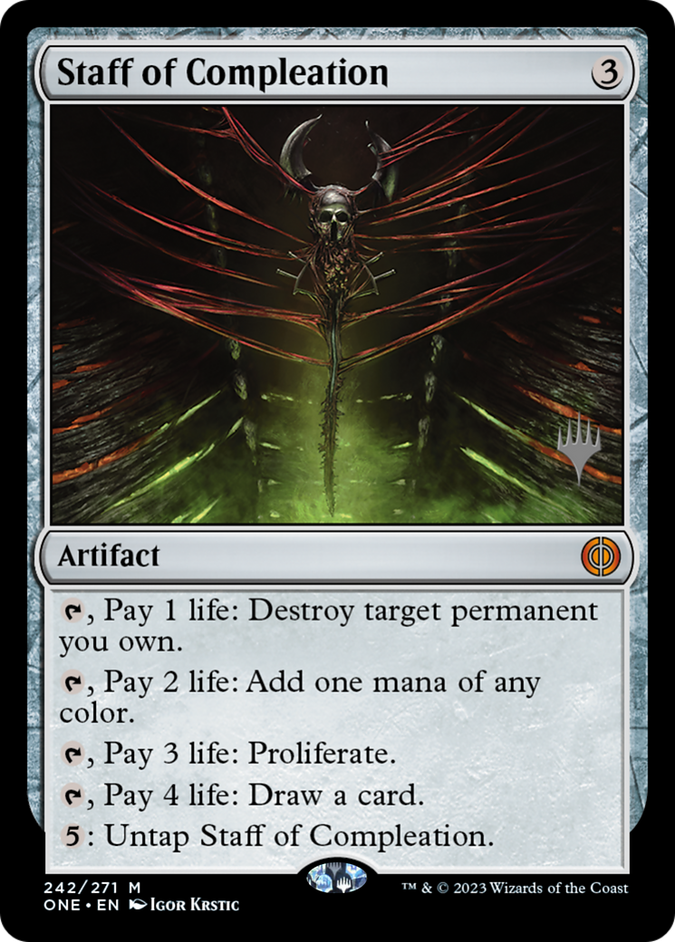 Staff of Compleation (Promo Pack) [Phyrexia: All Will Be One Promos] | Odin's Place