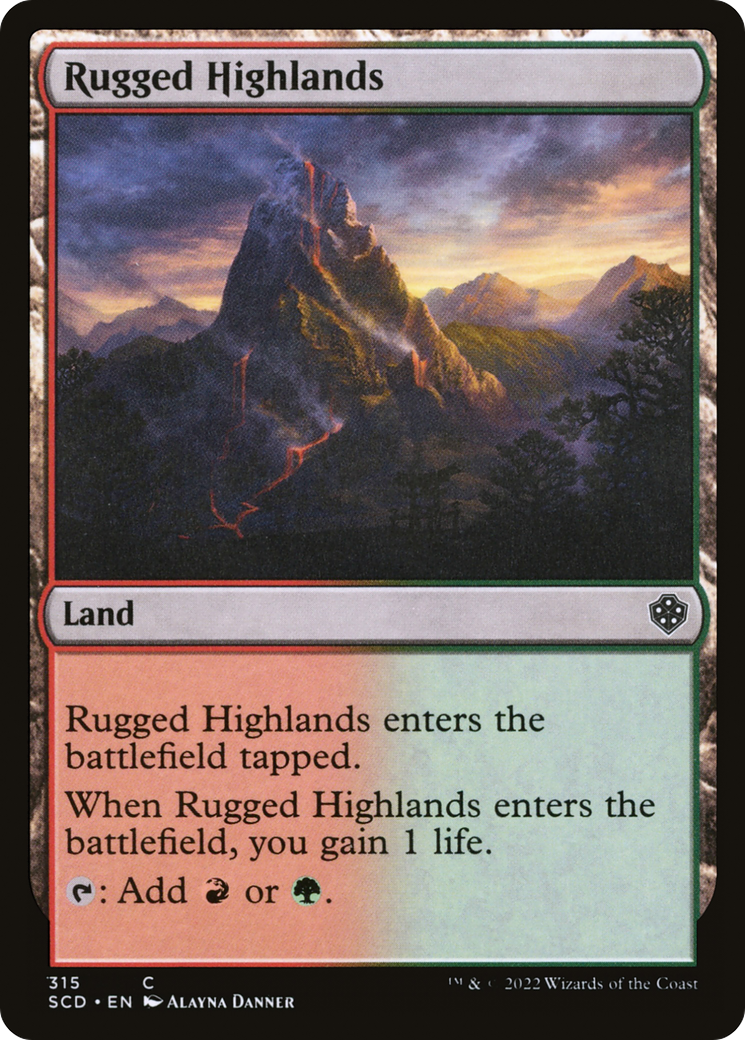 Rugged Highlands [Starter Commander Decks] | Odin's Place
