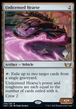Unlicensed Hearse (Promo Pack) [Streets of New Capenna Promos] | Odin's Place