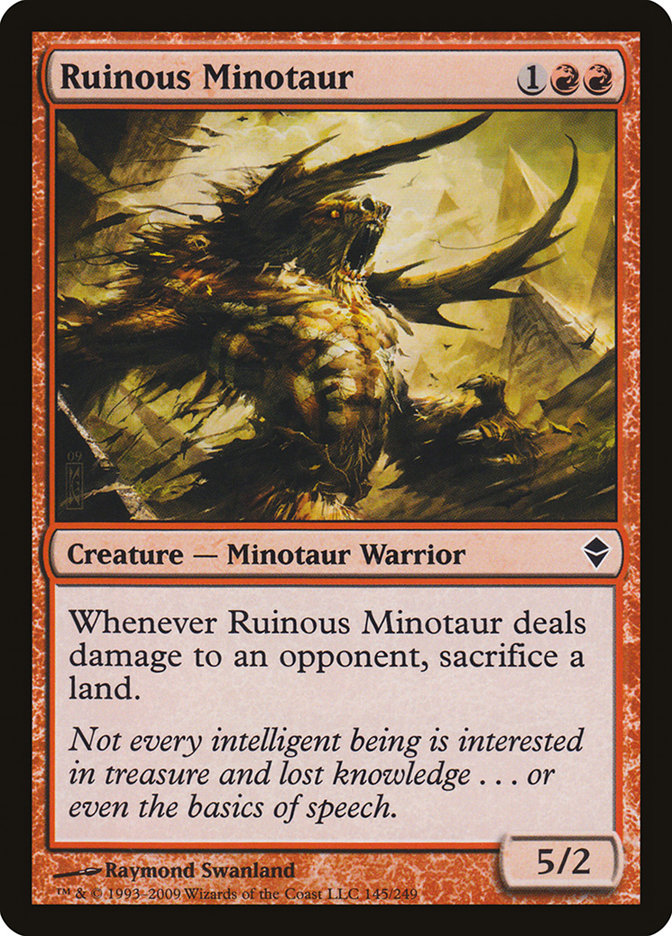 Ruinous Minotaur (145) [Zendikar] | Odin's Place
