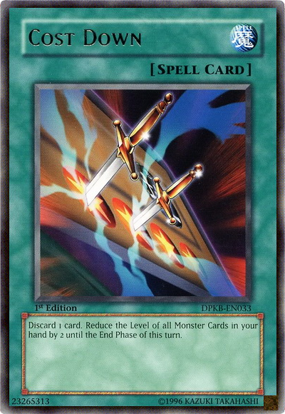 Cost Down [DPKB-EN033] Rare | Odin's Place