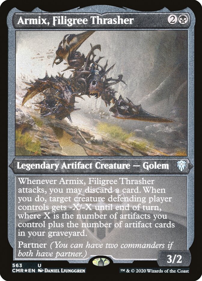 Armix, Filigree Thrasher (Etched) [Commander Legends] | Odin's Place