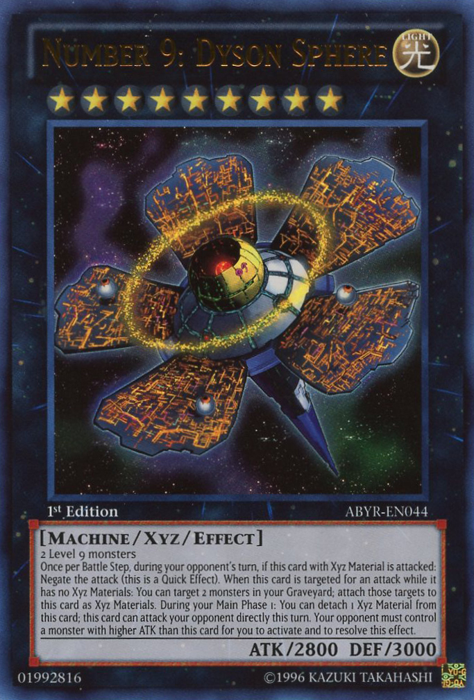 Number 9: Dyson Sphere [ABYR-EN044] Ultra Rare | Odin's Place