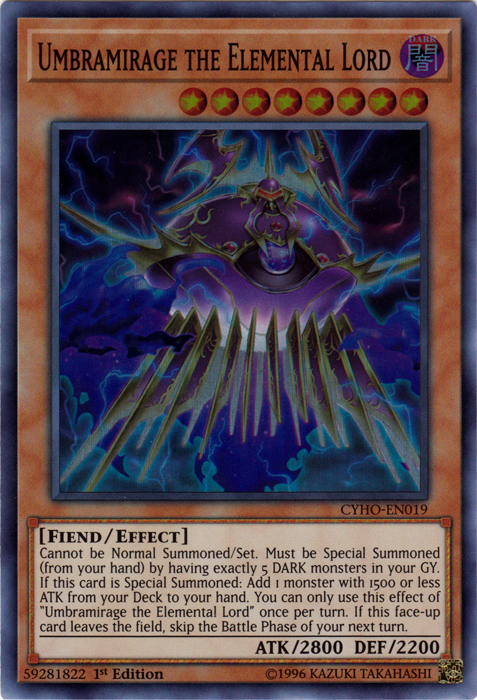 Umbramirage the Elemental Lord [CYHO-EN019] Super Rare | Odin's Place
