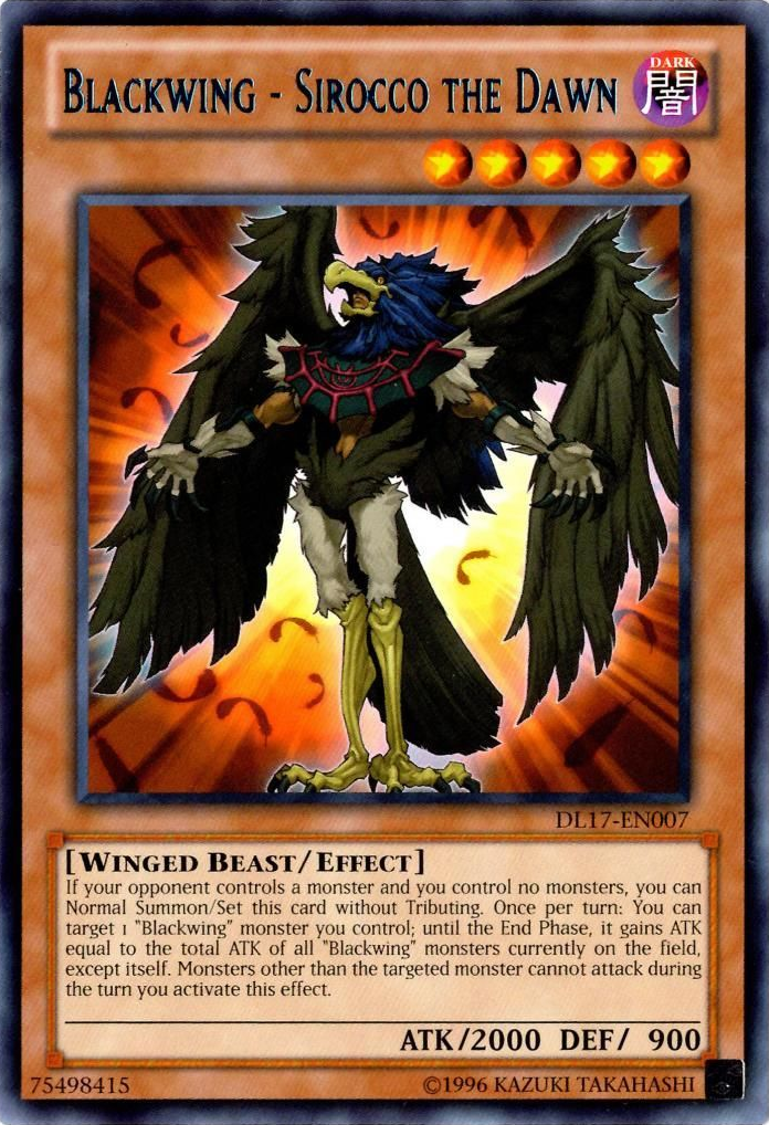 Blackwing - Sirocco the Dawn (Blue) [DL17-EN007] Rare | Odin's Place