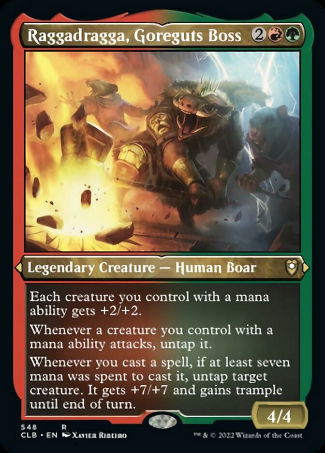 Raggadragga, Goreguts Boss (Foil Etched) [Commander Legends: Battle for Baldur's Gate] | Odin's Place