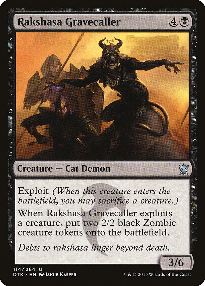 Rakshasa Gravecaller (114) [Dragons of Tarkir] | Odin's Place