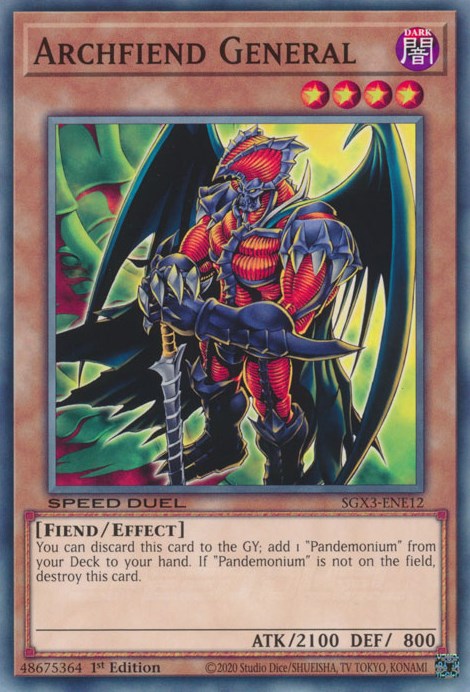 Archfiend General [SGX3-ENE12] Common | Odin's Place