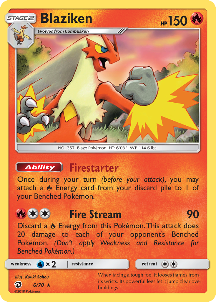 Blaziken (6/70) [Sun & Moon: Dragon Majesty] | Odin's Place