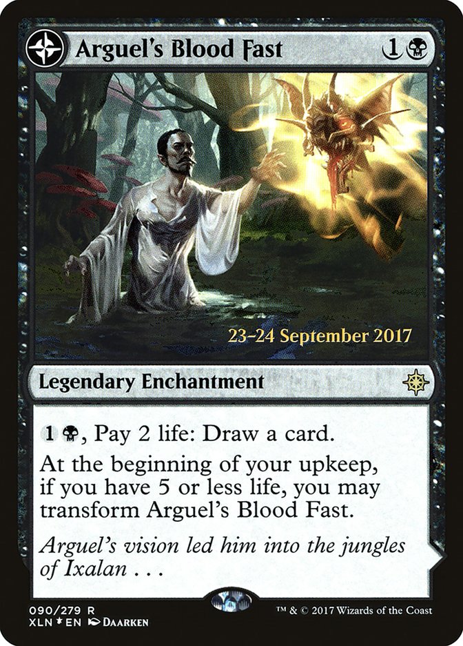 Arguel's Blood Fast // Temple of Aclazotz [Ixalan Prerelease Promos] | Odin's Place